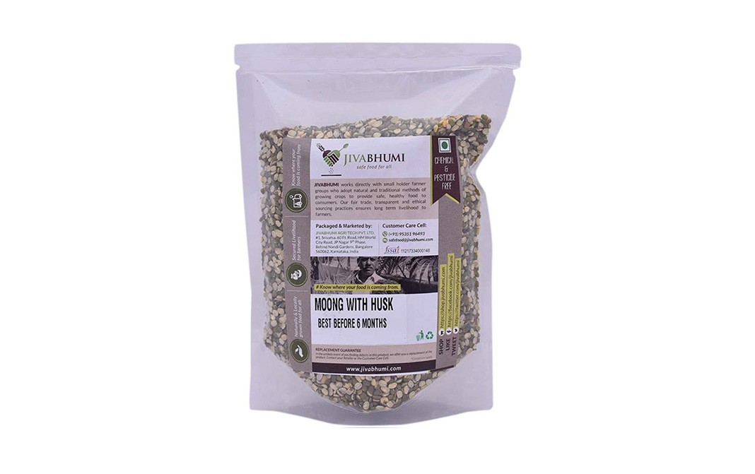 JivaBhumi Moong with Husk    Pack  1 kilogram
